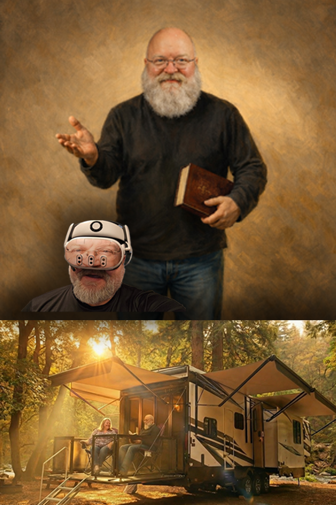 Collage of Brother Aaron - teaching, traveling, and ministry moments